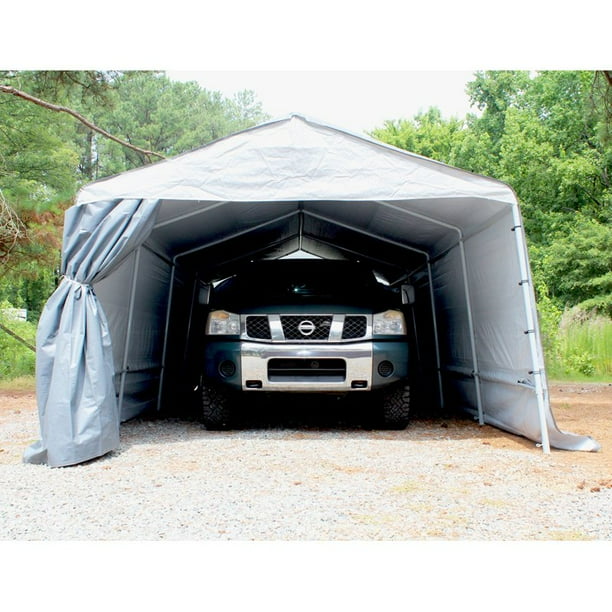 King Canopy 13 x 27 ft. Gray Heavy Duty Storage Garage