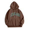 thumbnail image 4 of WEAIXIMIUNG Chandails en Molleton pour Femmes Tendance Zip 2024 Nouveau Pull à Col Rond Imprimé Lettres pour Femmes Pull à Manches Longues de Rue Chandail à Capuchon, 4 of 4