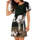 thumbnail image 2 of Balery Cute Goat Baby Camisón de manga corta con cuello redondo para mujer, cómodo y elegante., 2 of 6