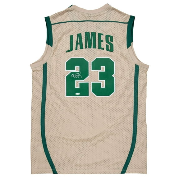 LeBron James Rookie Signed St. Vincent St. Mary High School Jersey UDA COA