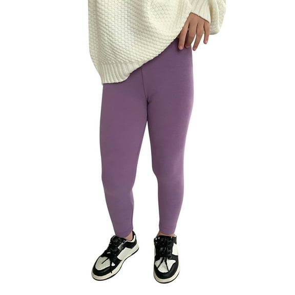 Generic Children's Wool Pull Frame Cotton Leggings Toddler Kids Baby Girls Cotton Leggings Pantihose Stretchy Basic Ninth Ankle Length Pants Pantyhose for Spring Autumn Stocking