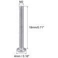 thumbnail image 3 of Tornillos de máquina M2x18mm Unique Bargains, tornillos de cabeza Phillips en pan, sujetadores, pernos, 60 piezas, 3 of 3