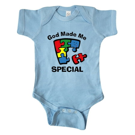

Inktastic Autism God Made Me Special Gift Baby Boy or Baby Girl Bodysuit