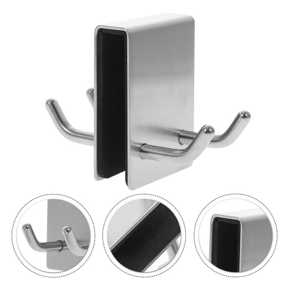 Over The Door Towel Rack Dual Sides Back Door Organizer Hanger Bathroom Hook