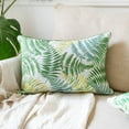 thumbnail image 5 of LR Home Fern Performance Poly Filled Pillow in Green/Yellow, 14" x 20", 5 of 11