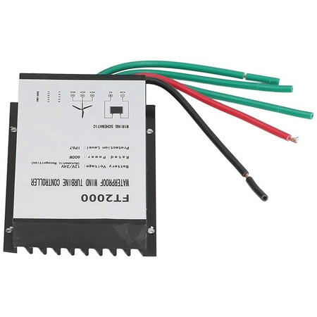 

Wind Charge Controller 12V 24V 600W Wind Turbine Charge Controller IP67Waterproof FT2000 Wind Generator Charge Regulator