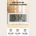 thumbnail image 4 of Foldable Digital Alarm Clock With Temperature Date Display Energy Saving Clear LCD Display For Bedroom Nightstands, 4 of 9
