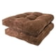 thumbnail image 1 of Memory Foam, Non-Skid Chair Pad Seat Cushion, Set of Two (2), Chocolate Brown, 2 Piece, 1 of 7