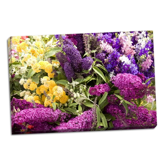 Gango Home Decor English Summer I by Maureen Love (Ready to Hang); One 36x24in Hand-Stretched Canvas