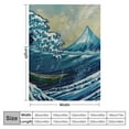 thumbnail image 4 of ONETECH Ocean Wave Throws Blankets for Couch Plush Throw Blankets Soft Cozy Blanket Throw Blanket Couch Blanket Reversible Bed Throw TV Blanket Comfort Gifts, 4 of 6