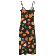 thumbnail image 5 of Autumn Harvest Maple Leaves Thanksgiving Fine Art Sleeveless Dress Summer Dress Woman 2025, 5 of 7