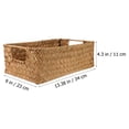 thumbnail image 5 of Handmade Wicker Storage Baskets Water Hyacinth Shelf Bins 34cm, 5 of 7