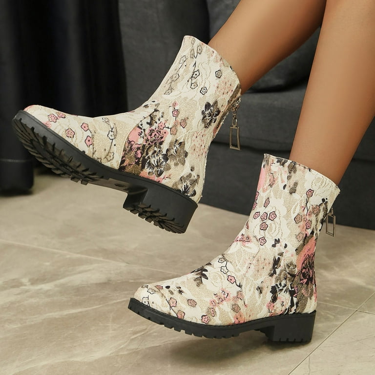 GHSOHS Cowboy Boots for Women Pointed Toe Boots Ankle Boots Shoes