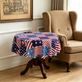 thumbnail image 6 of 60In Patriotic Round Tablecloth Polyester Waterproof Stain Resistant Independence Day Party Bbq Picnic Home Kitchen Dining Decorative Cover Decor, 6 of 8