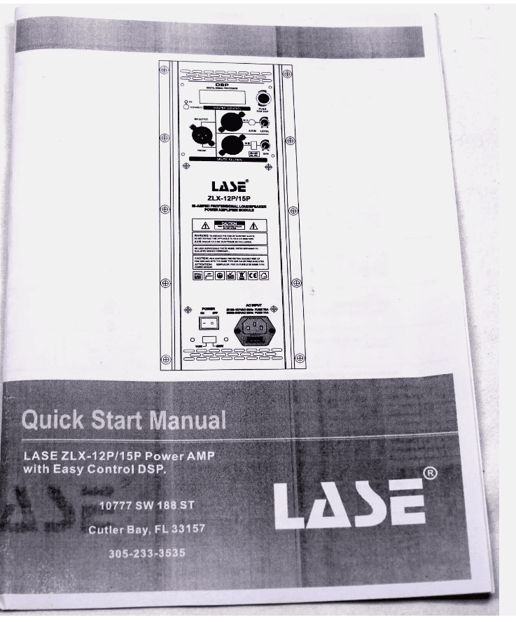 LASE Amplifier Intended For Electro Voice EV ZLX 112P/115P w/Bluetooth