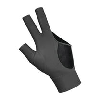 GARENDE 3 Finger Billiard Glove Anti-Slip Billiard Accessories Left Hand Pool Gloves for gray