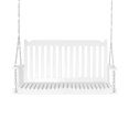 thumbnail image 1 of Outsunny 2-People Porch Swing Bench with 2 Hanging Chains, White, 1 of 10