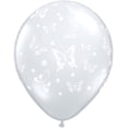 thumbnail image 2 of Qualatex 67367 11 in. Butterflies Around Clear Latex Balloon, 2 of 2