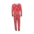 thumbnail image 3 of Fiomva Christmas Family Pajamas Set Reindeer Pattern Tops And Pants, 3 of 9