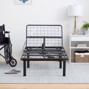 Lucid Basic Remote Controlled Steel Adjustable Bed Base, Twin XL