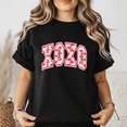 thumbnail image 3 of XOXO Valentine Heart Letter Graphic T-Shirt, 3 of 5