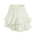 thumbnail image 5 of GEWSEY Tennis Skirts with Pocket Women's High Waisted Athletic Skorts Golf Pleated Skirts for Pickleball Workout Outfits Beige, S, 5 of 6