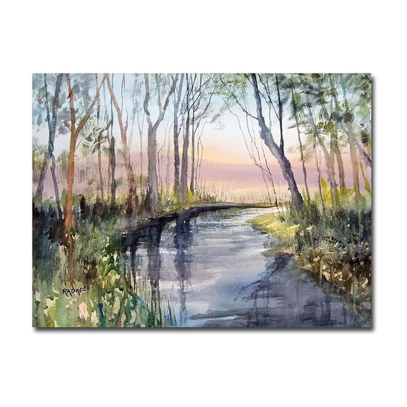 Trademark Art "River Reflections" Canvas Art by Ryan Radke
