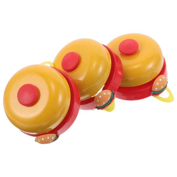 ELAYARD Cute Cartoon Burger Bike Bell for Kids, Aluminum Alloy Safety Horn for Scooters, , and Children's Bikes