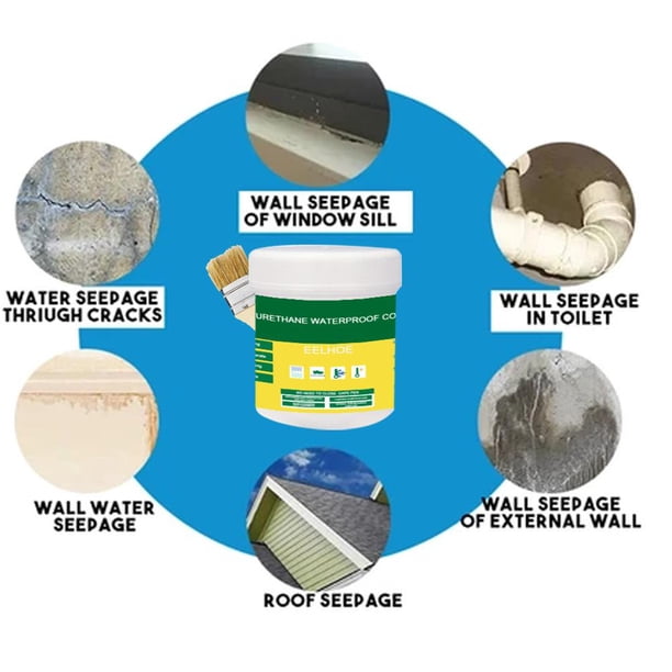Pasta selladora impermeable para reparar superficies rotas con cepillo (100 g) Wdftyju Libre de BPA
