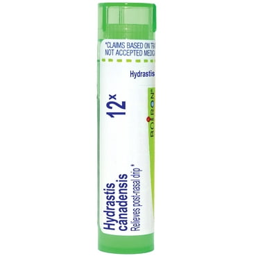 Boiron Hydrastis Canadensis 12X Homeopathic Single Medicine For Cough, Cold & Flu 80 Pellet