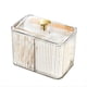 thumbnail image 1 of Dispensador Hisopos AlgodóN, Soporte para Hisopos AlgodóN 3Rejillas con Tapa Transparente, Caja Almacenamiento con Soporte para Almohadillas AlgodóN Tipo Simple para CosméTicos, B, 1 of 5
