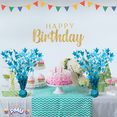 thumbnail image 4 of PMU 3 Pack Bursting Star Centerpiece- Macaron Turquoise Balloon Weights, table Centerpiece for Graduation, Birthdays, Halloween, Veterans, Party & Independence Day Celebration-15in / 7.34cm, 4 of 9