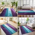 Area Rug 5x7ft Abstract Art Washable Area Rugs for Living Room Cyan ...