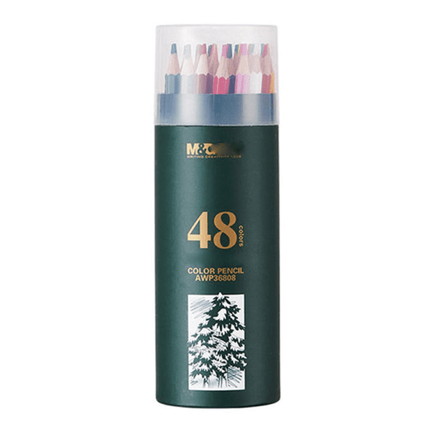 48 oil-based color pencils for artist, contains skin tones for coloring drawing and sketching
