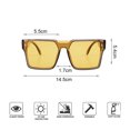 thumbnail image 2 of Gafas de sol de montura grande personalizadas con tendencia de moda anti-ultravioleta, hechas de PC y AC, 2 of 5