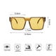 thumbnail image 2 of Gafas de sol de montura grande personalizadas con tendencia de moda anti-ultravioleta, hechas de PC y AC, 2 of 5