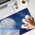 thumbnail image 3 of Deluxe Moon Ocean Large Mouse Pad - XXL 31.5x11.8 Inch Gaming Desk Mat, Non-Slip Base, Stitched Edges for High-Performance Use with Computer, Office, Keyboard, Laptop, 3 of 7