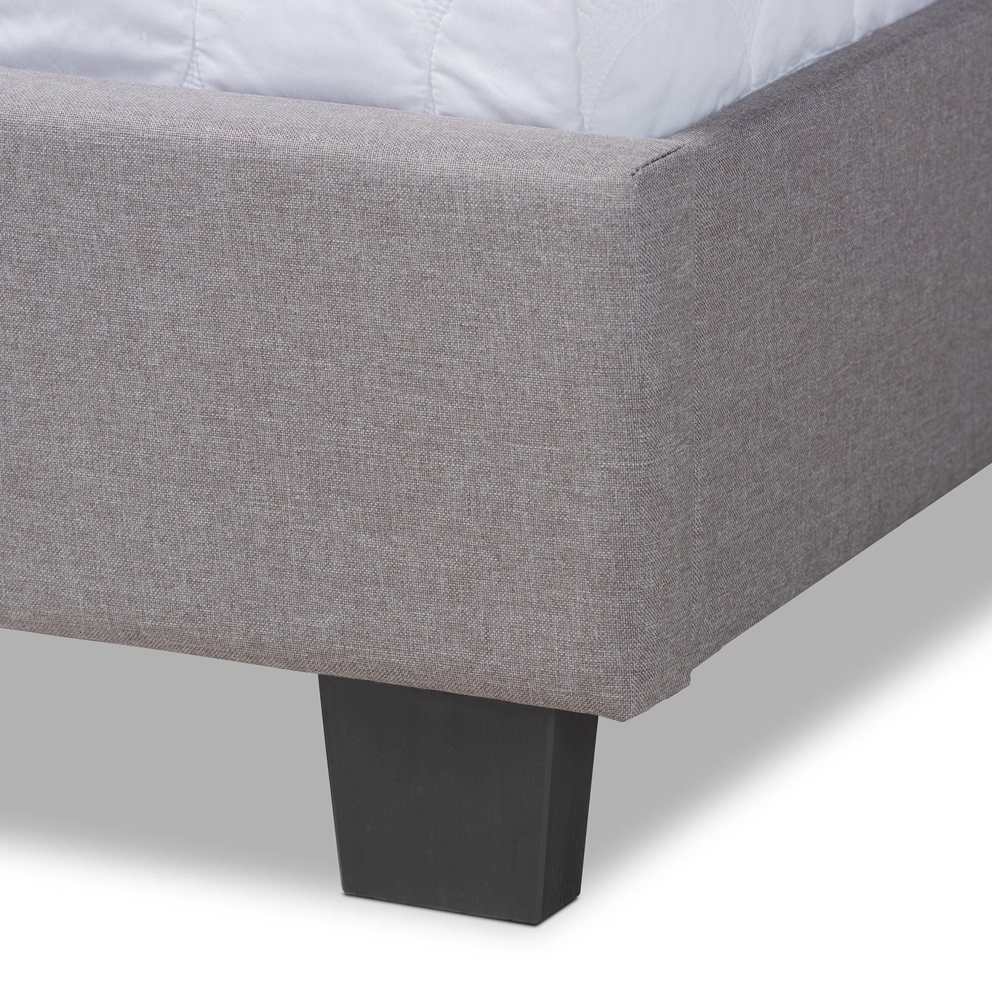 Baxton Studio Ansa Modern and Contemporary Gray Fabric Upholstered Full Size Bed