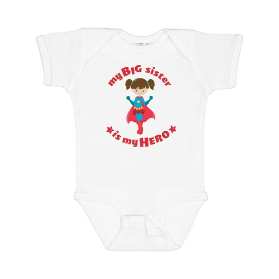 Inktastic My Big Sister is My Hero Boys or Girls Baby Bodysuit