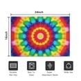 thumbnail image 5 of Rainbow Tie Dye Circular Pattern Door Rugs,Washable Non Slip Door Mats Indoor,Decorative Door Mats,Entry Mat Indoor for Entrance,Bedroom,Kitchen,Bathroom,16"x24", 5 of 6