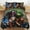 86"x70", variant on Thickened Bed Three Piece Set, Descendants Printed Soft Bedding Set With Pillow Shams 90"x90"
