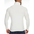thumbnail image 4 of Mens Mock Turtleneck Sweater Long Sleeve Basic Tops Slim Fit Knitted Pullover Base Layer, 4 of 6