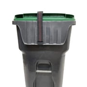 American-Made Premium Garbage Strap, Adjustable Garbage Can Security Strap, Heavy Duty Material, Black - By Garbage Commander
