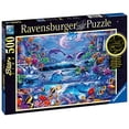 thumbnail image 1 of Ravensburger 15047 Moonlit Magic 500 Piece Glow in The Dark Puzzle para adultos - Cada pie Ravensburger Ravensburger, 1 of 2