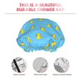 thumbnail image 3 of KLL Duck Swimming Pattern Shower Cap & Bath Cap for Women,Reversible Oversized Waterproof Shower Caps for all Hair Lengths,Elastic Reusable Bathing Hair Cap, 3 of 6