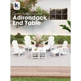 thumbnail image 7 of KINGYES Outdoor Side Table, Small Outdoor Table for Patio, Adirondack Side Tables for Outside or Indoor, Weather Resistant Easy Maintenance, 7 of 7