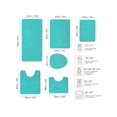 thumbnail image 3 of 1pc Classic & Versatile Soft Memory Foam Stone Pattern Water Absorbent & Non-Slip Mat, Suitable For Bathroom & Toilet, Washable, Durable & Anti-Skid, 3 of 4