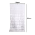 thumbnail image 2 of 2Pcs Square Foil Fringe Backdrop Curtain Tinsel Curtain Backdrop for Birthday, Wedding, Party Decor, 2 of 5