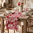 thumbnail image 2 of Sm:)e Black Pink Love Heart Valentine's Day Table Runner 13x72 Inch, 2 of 8