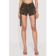 thumbnail image 3 of Women's VIP Denim Grommet Strap Detail Cargo Shorts, 3 of 4